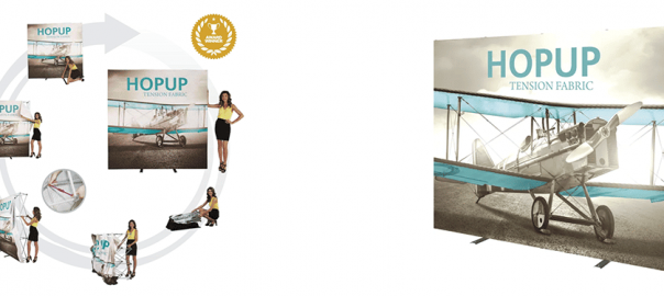 Straight Fabric PopUp 10ft